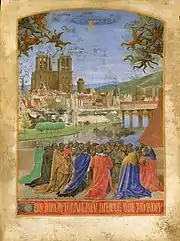 Descente du Saint-Esprit, avec en fond l'île de la Cité, Metropolitan Museum of Art