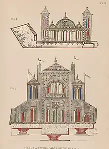 Palais hammadide de Bougie au XIe&nbsp;siècle.