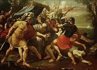 Autre représentation de la scène par François Perrier (XVIIe siècle).