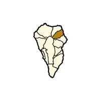 Localisation de San Andrés y Saucesdans l'île de La Palma.