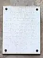 Plaque commémorative apposée sur leur maison natale, 10 rue Lamar à La Réole.