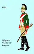 régiment de La Reine dragons de 1786 à 1791