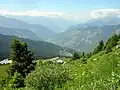 Vue du col de la Loze