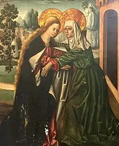 La Visitation, anonyme, Xàtiva, XVIe siècle.