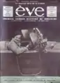 La comtesse de Ganay, vice-présidence de l'Automobile club féminin, au volant de sa Renault Reinastella, en une du Ève no&nbsp;658 du 7 mai 1933.