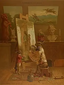 La Raison du plus faible, chromolithographie.