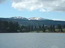 Face nord de la Dôle vue du lac des Rousses