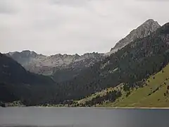 Pic de Bastan, depuis le lac de l'Oule.