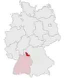 Drapeau de Arrondissement de Main-Tauber