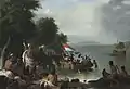 Landing of Henry Hudson, 1609, at Verplanck Point, New York, 1835