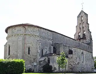 Le côté nord de l'église