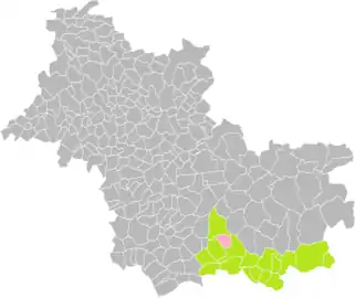 Lassay-sur-Croisne dans le canton de Selles-sur-Cher en 2016.