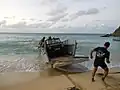Débarquement d'une P4 en LCVP.