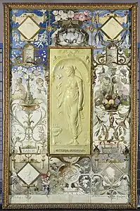 Aeterna Juventas (1884), panneau de céramique, réalisé avec Adolf Le Comte, Rijksmuseum Amsterdam.