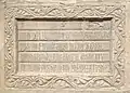 Plaque funéraire de Pierre de Casellès (+&nbsp;1220)