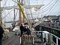 Le Cuauhtémoc amarré au port de Bordeaux durant la fête du fleuve en 2013