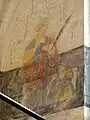Peinture murale - sainte martyre et ange.
