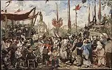 Le 14 juillet 1880, inauguration du monument à la République (vers 1882), Paris, Petit Palais.