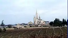 Le village vu du coteau.
