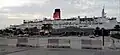Le Queen Elizabeth 2 en décembre 2021, amarré définitivement aux quais de Port Rashid Marina à Dubaï