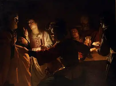 Le Reniement de saint Pierre, vers 1620, musée des Beaux-Arts de Rennes.