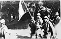 Le drapeau du 278e&nbsp;RI photographié en 1917.