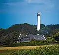 Le phare de Trézien vu de la Pointe de Corsen.