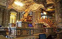 Le tombeau de Khải Định (1885-1925, 12e empereur de la dynastie des Nguyễn)