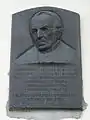 Plaque sur la maison de Kaunas où Aleksandras Dambrauskas a vécu de 1906 à 1938.