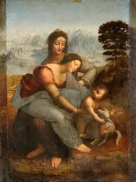 La Vierge, l'Enfant Jésus et sainte Anne (1508) Musée du Louvre Léonard de Vinci
