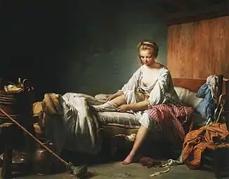 Nicolas-Bernard Lépicié,Le Lever de Fanchon (1773).