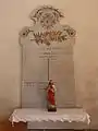 Plaque monument aux morts de l'église.