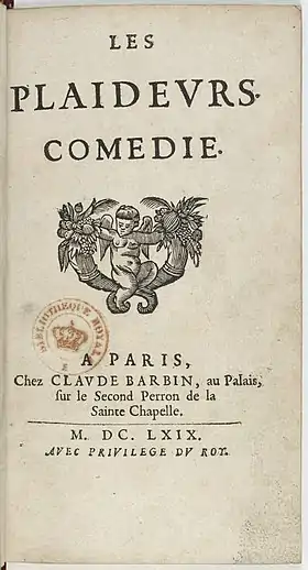 Image illustrative de l’article Les Plaideurs