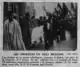 Les obsèques de Gali Meziane à la Mosquée de Paris le 16 février 1934 en présence de Kaddour Benghabrit.