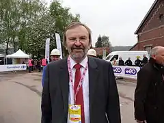Jean-Jacques Candelier au Centre historique minier de Lewarde en 2013.