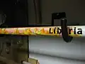 Vélo Liberia ~1990 de près pour les détails de la peinture