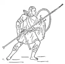 Lancier libyen vu par Theodore Ayrault Dodge (1891).