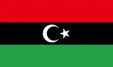 Libyan protesters flag 2011
