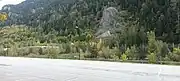 Vue du lieu-dit depuis le parking de la télécabine d'Orelle.