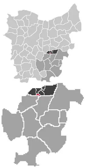 Localisation de Papegem