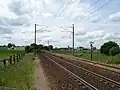 Caténaire 25&nbsp;kV entre Plaisir et Dreux