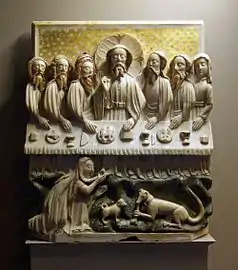 Le Repas chez Simon (XVe&nbsp;siècle), Angleterre.