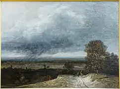 Paysage. Environs de Paris, première moitié du XIXe&nbsp;siècle, Georges Michel.