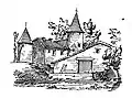 Logis de La Chaux en 1865 par Pierre-Amédée Brouillet.