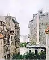 Berndt Lindholm (Finlande), Vue du boulevard Clichy depuis le studio de l'artiste, 1870.