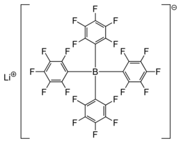 Image illustrative de l’article Tétrakis(pentafluorophényl)borate de lithium