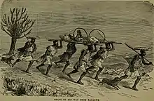 «&nbsp;Grant de retour du Karagwe&nbsp;» (grav. 1900).