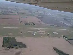 L'aéroport vu du ciel en 2009.