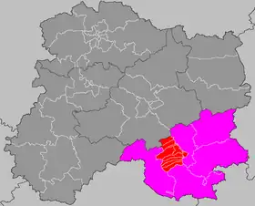 Localisation du canton de Vitry-le-François-Ouest