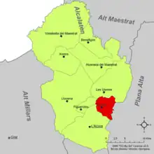 dans la comarque de l'Alcalatén.
